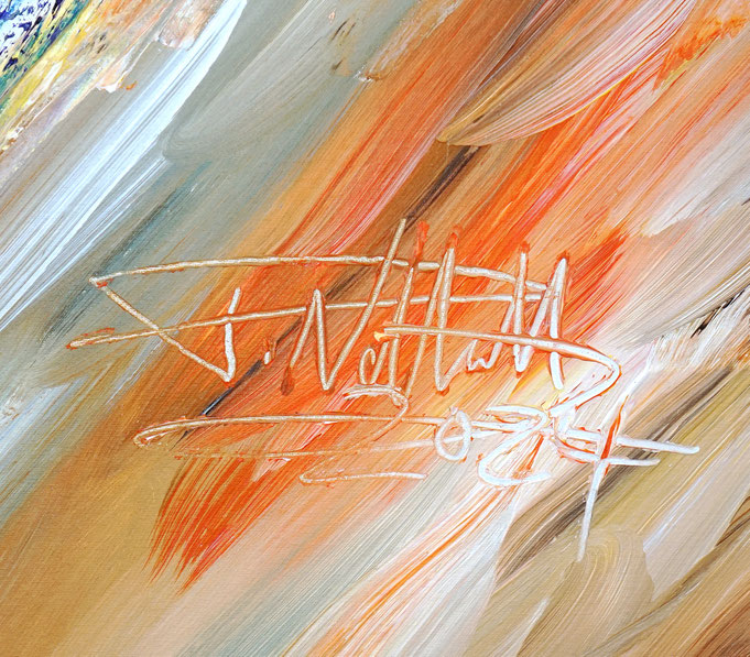 signature of the artist Peter Nottrott and year of creation