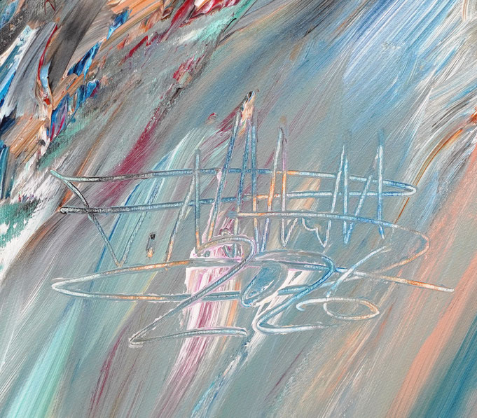Signature of the artist Peter Nottrott and year of creation