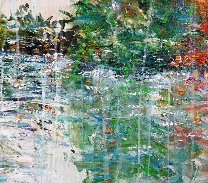 detail of the flower artwork of the artist Peter Nottrott