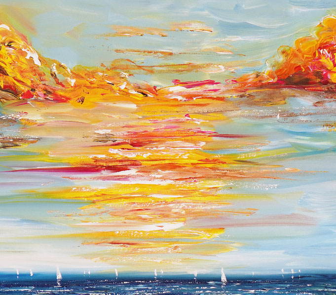 Detail of painting Seaside Impression S 1