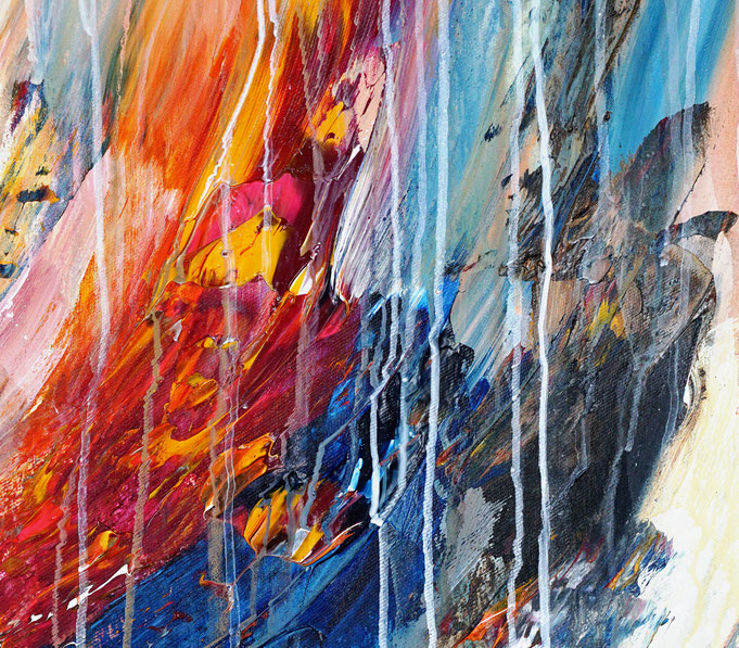 Detail of the abstract artwork by artist Peter Nottrott