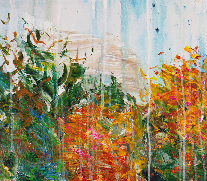 detail of the flower artwork of the artist Peter Nottrott