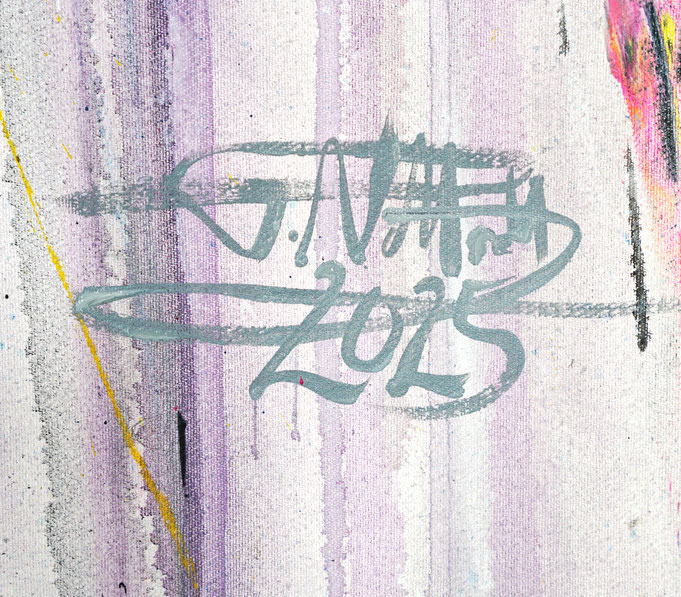 Signature of the artist Peter Nottrott and year of creation