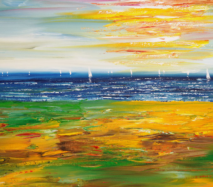 Detail of painting Seaside Impression S 1