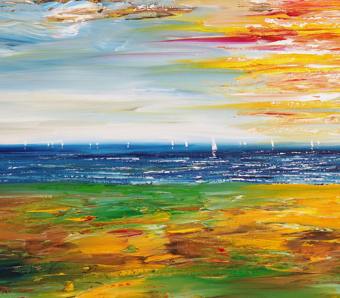 Detail of painting Seaside Impression S 1