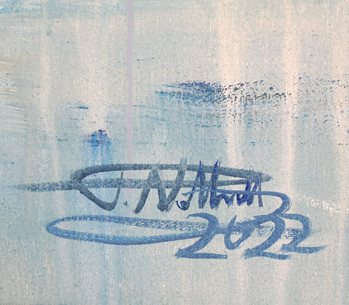 signature of the artist Peter Nottrott and year of creation