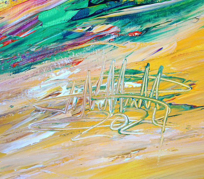 Signature of the artist Peter Nottrott and year of creation