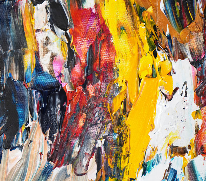 detail of the abstract artwork