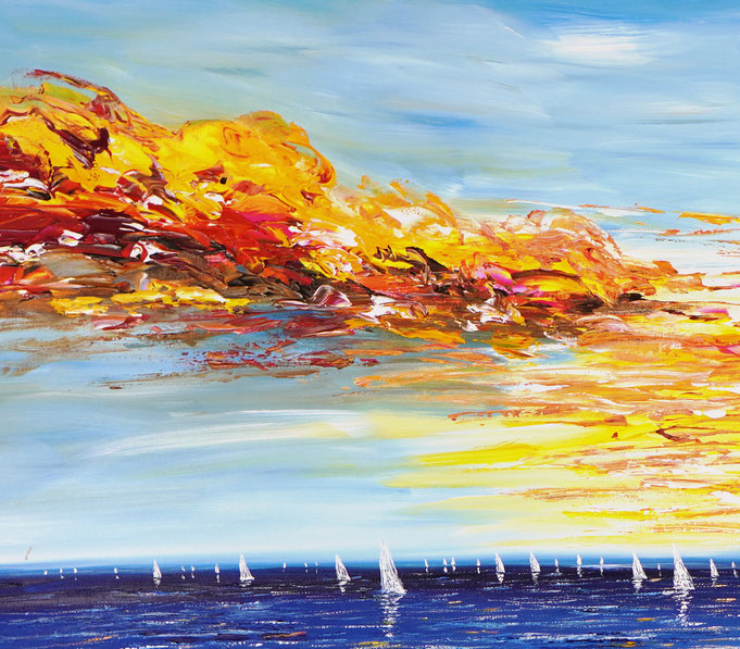 Detail of the seaside painting