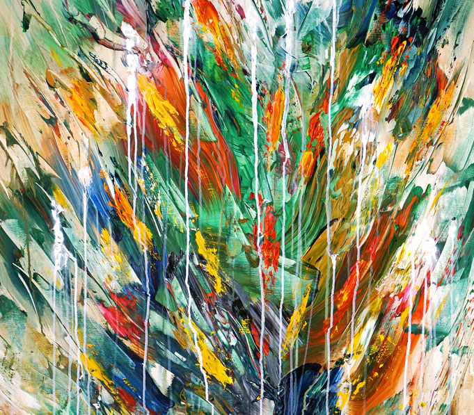detail of the flower artwork of the artist Peter Nottrott