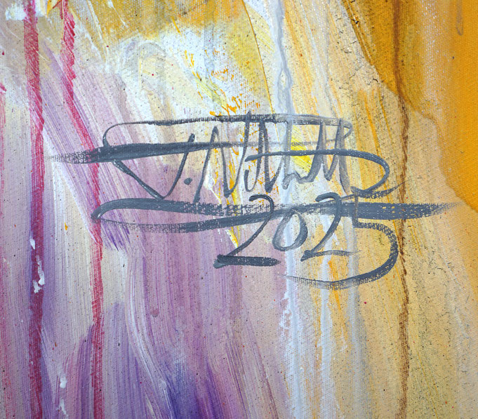 Signature of the artist Peter Nottrott and year of creation