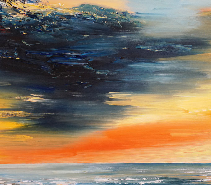 Detail of painting Seaside Impression S 1