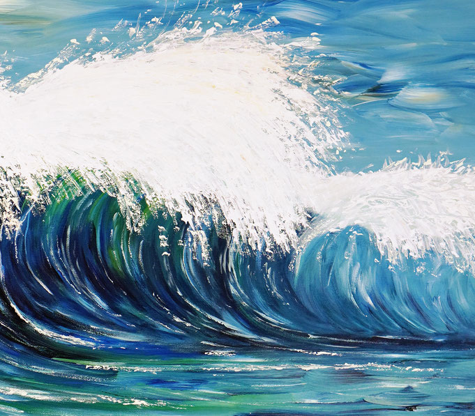 deatil of the artwork Seascape Breaking Waves XL 7 of the artist Peter Nottrott