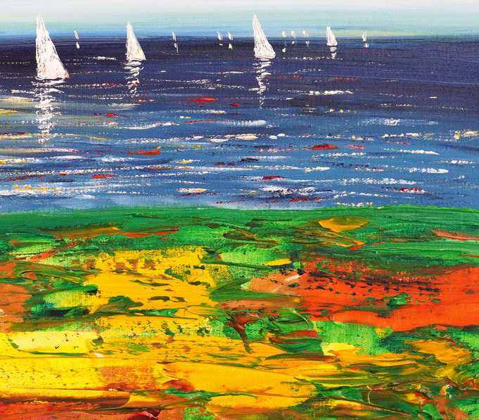 Detail of painting Seaside Impression S 1