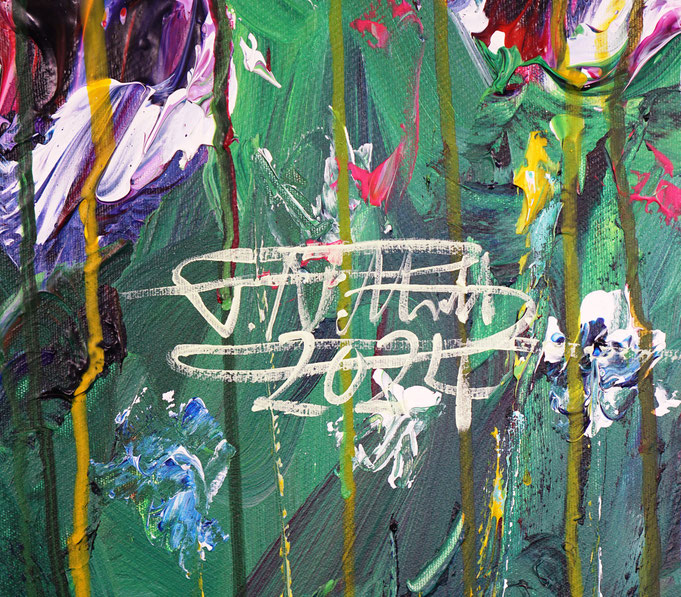 signature of the artist Peter Nottrott and year of creation