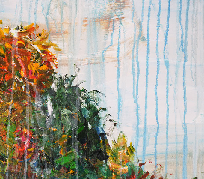 detail of the flower artwork of the artist Peter Nottrott