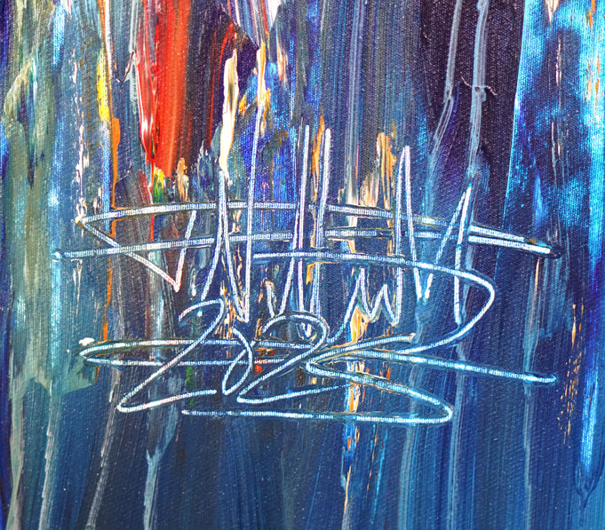 Signature of the artist Peter Nottrott and year of creation