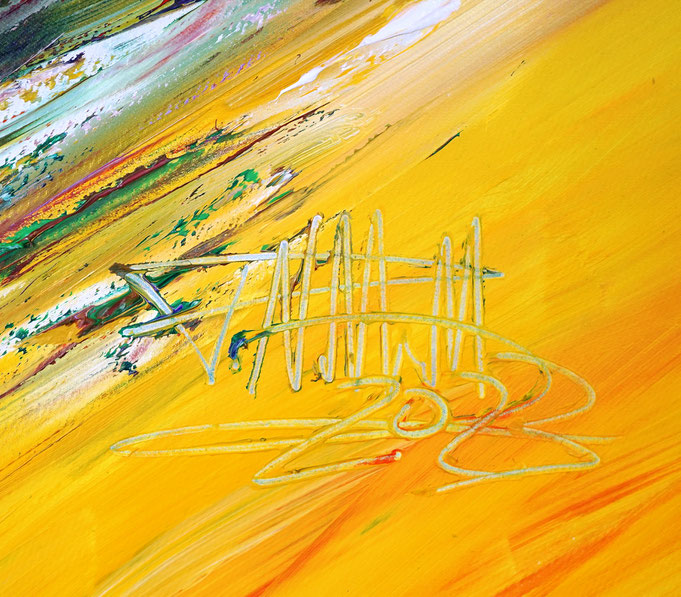Signature of the artist Peter Nottrott and year of creation