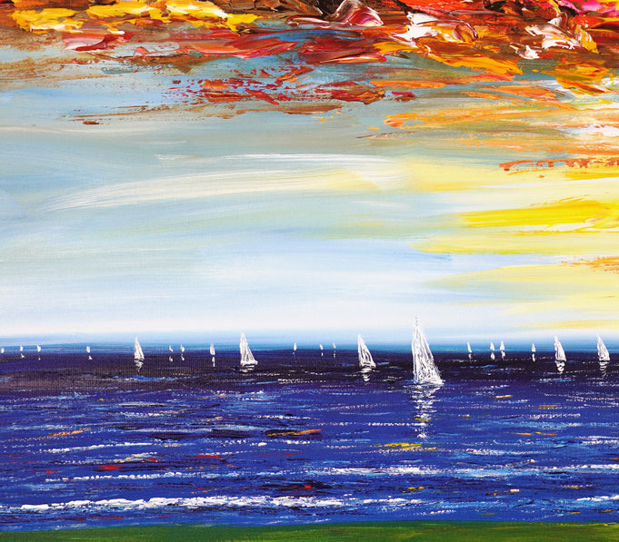 Detail of painting Seaside Impression S 1