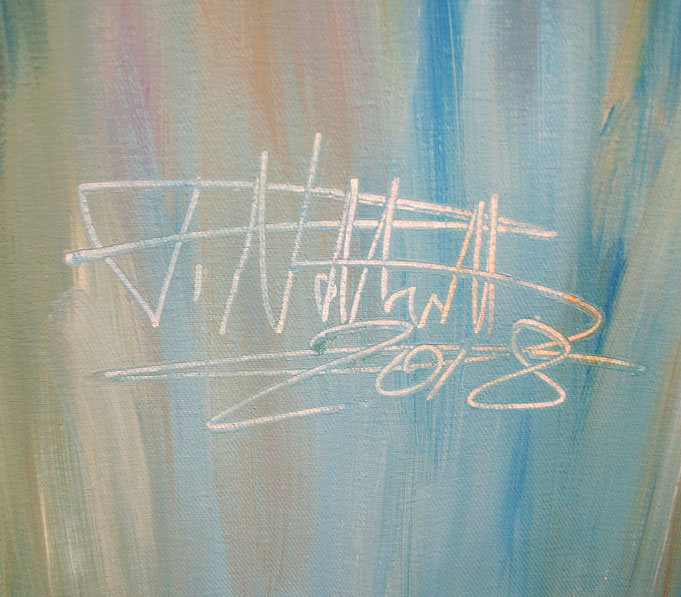 signature of the artist Peter Nottrott and year of creation: 2018