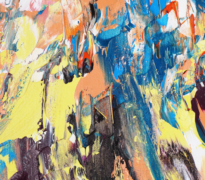 detail of the abstract painting