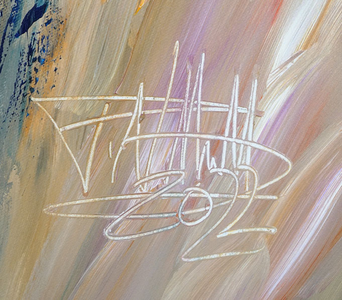 Signature of the artist Peter Nottrott and year of creation
