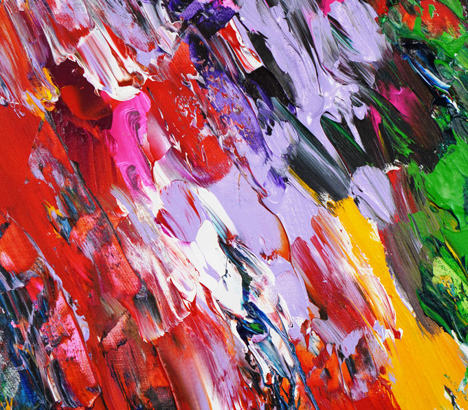 detail of the abstract, extra large dreamlike artwork by the artist Peter Nottrott