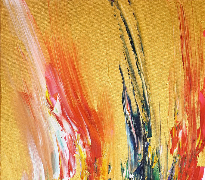 Detail of the abstract artwork by the artist Peter Nottrott