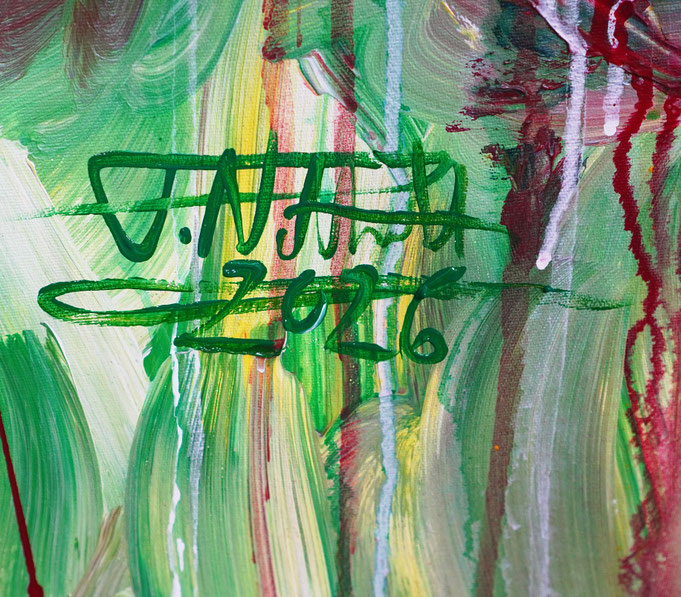 signature of the artist Peter Nottrott and year of creation