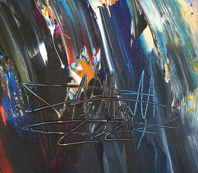 Signature of the artist Peter Nottrott and year of creation