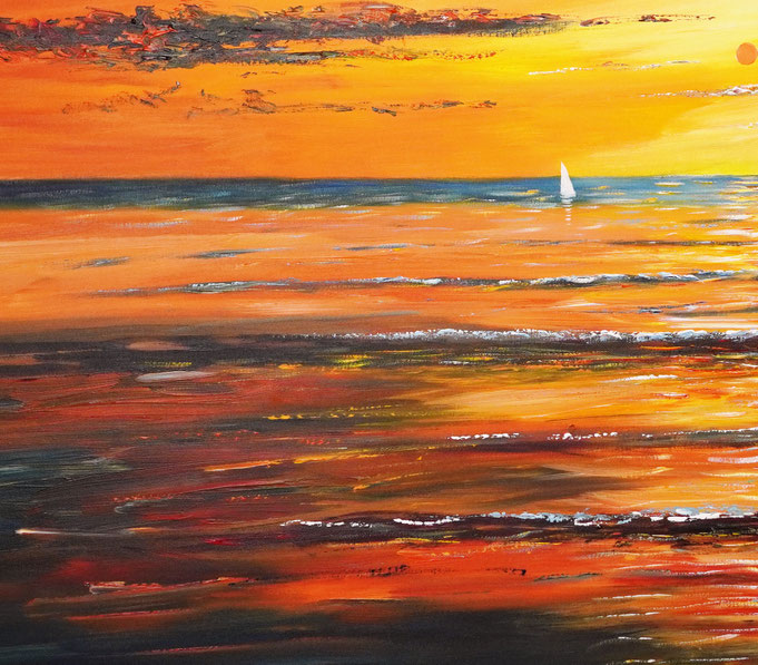 Detail of painting Seaside Impression S 1