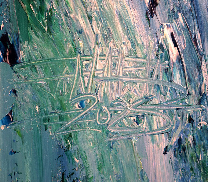 Signature of the artist Peter Nottrott and year of creation