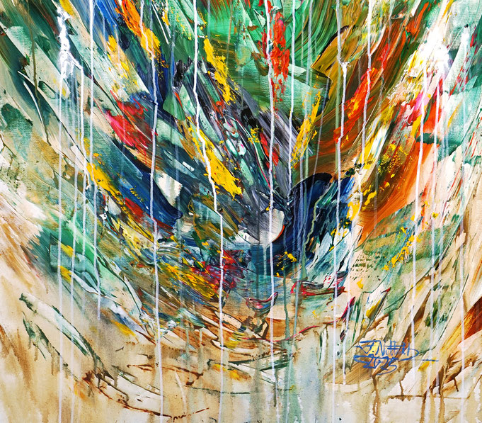 detail of the flower artwork of the artist Peter Nottrott