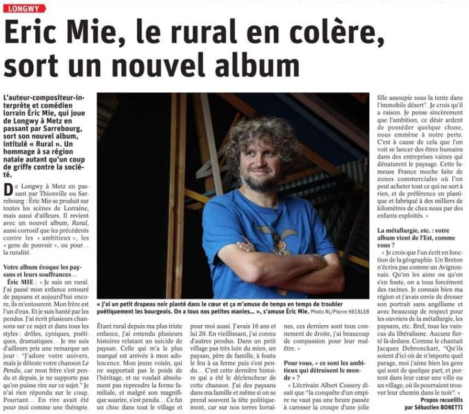 Républicain Lorrain du 17 Juillet 2021