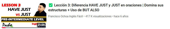 Lección 3: Diferencia HAVE JUST y JUST en oraciones | Domina sus estructuras + Uso de BUT ALSO
