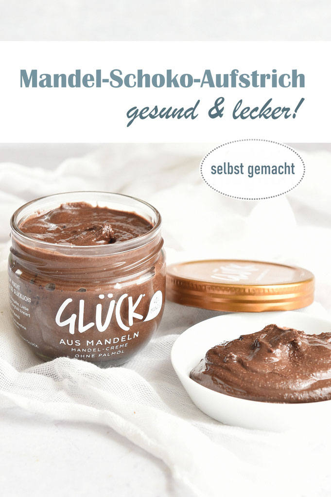 Mandel-Schoko-Aufstrich, Schoko Mandelmus selbst gemacht, Thermomix, Mandeln kurz geröstet im Airfryer oder Backofen, vegan, gesunde Alternative zu Nutella, Aufstrich Rezepte