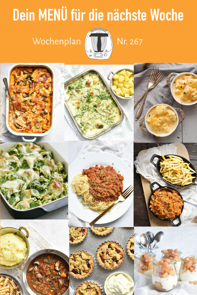 Leckere Rezepte für die ganze Familie, Mittagessen voraus geplant, Wochenplan mit Rezepte, Kuchen Rezepte, Dessert Rezepte, Thermomix, Airfryer