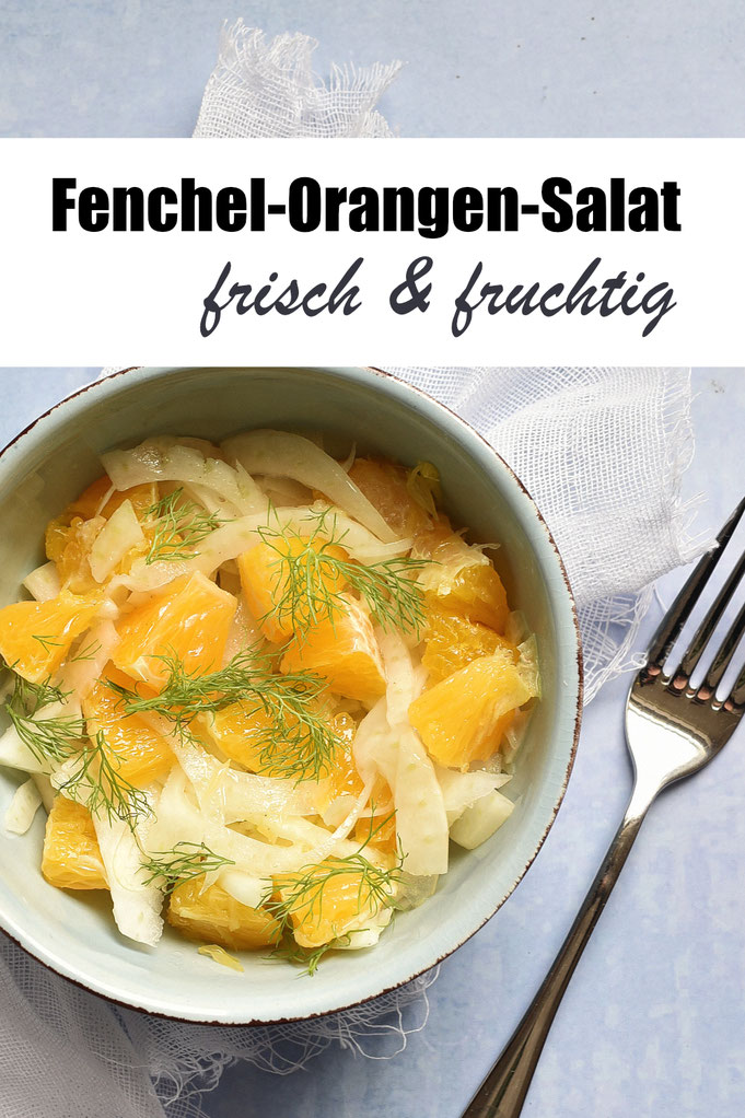 Fenchel in der Gemüsekiste und du weißt nicht was für ein Rezept du damit machen sollst? Dann mach dieses hier - der typische Fenchelgeschmack kommt durch die Orangen im Salat nicht stark durch, es harmoniert perfekt und ist schnell gemacht