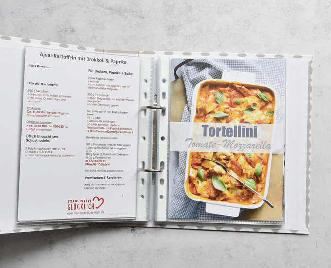 Ringordner oder Ringbuch für Rezeptkarten von mix dich glücklich