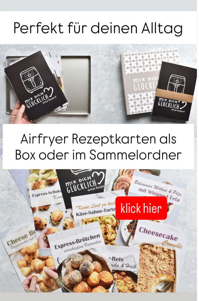 Airfryer Rezeptbox oder Sammelordner mit über 50 Rezepten für deinen Airfryer