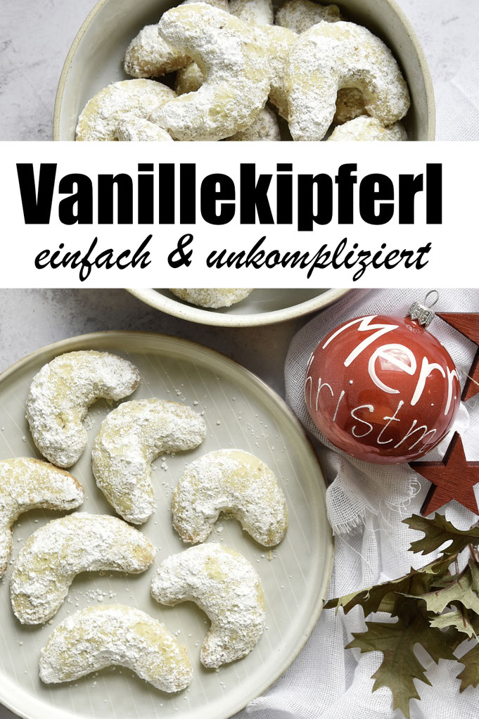 Vanillekipferl einfach und unkompliziert aus dem Thermomix, zwischen den Händen rollen, kein Aufwand, anfängertauglich