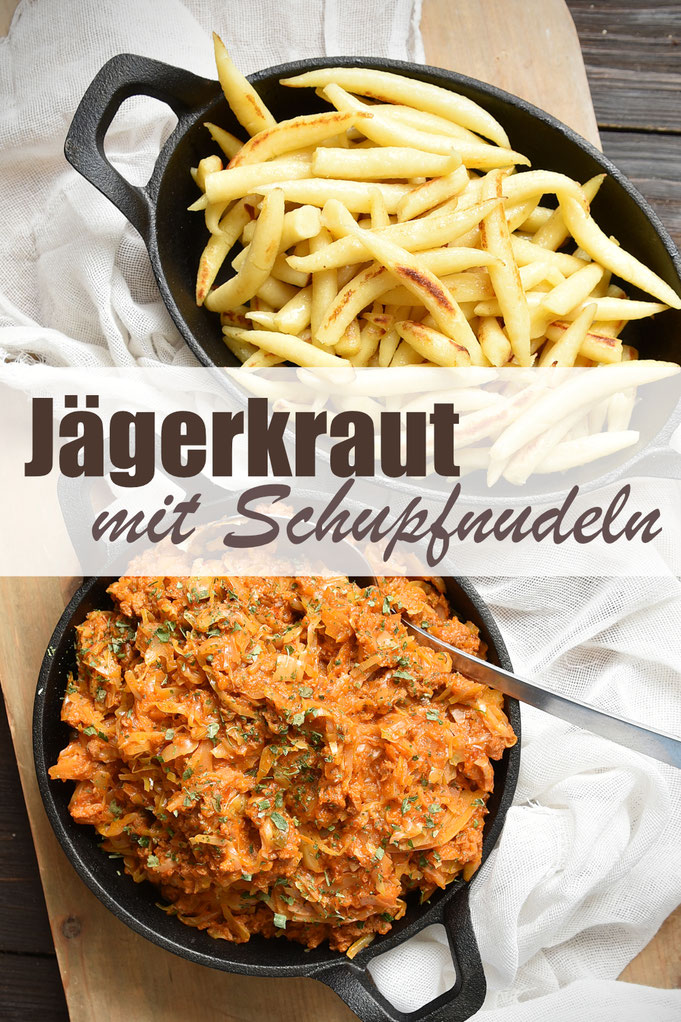 Jägerkraut mit Schupfnudeln, Spitzkohl im Thermomix gegart mit Tomatenmark, Ajvar, mit Hackfleisch, dazu Kartoffeln oder Schupfnudeln, einfach und lecker, einfache Rezepte, schnelles Mittagessen, Familienküche, Familienkost, vegetarisch, vegan, meal prep