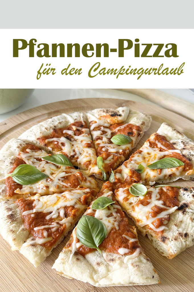 (Werbung) Pfannenpizza für den Campingurlaub, mit Böcker Le Chef Bio Sauerteig wird es eine aromatische, luftige Pizza, die man einfach auf dem Campingherd in einer Pfanne macht, ohne Backofen, einfach und lecker, unkompliziert
