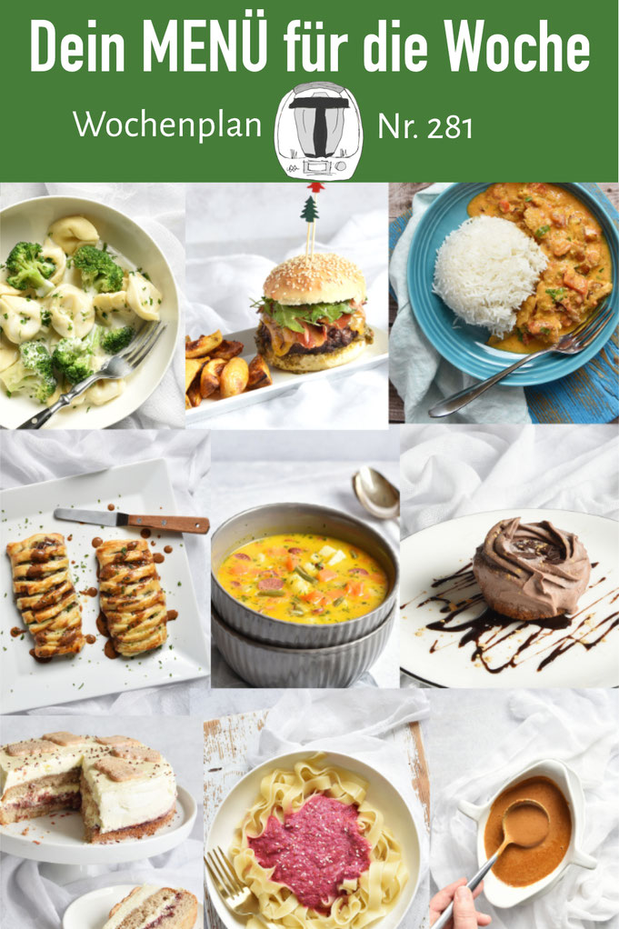 Leckere Rezepte für die ganze Familie, Mittagessen voraus geplant, Wochenplan mit Rezepte, Kuchen Rezepte, Dessert Rezepte, Thermomix, Airfryer Nummer 281