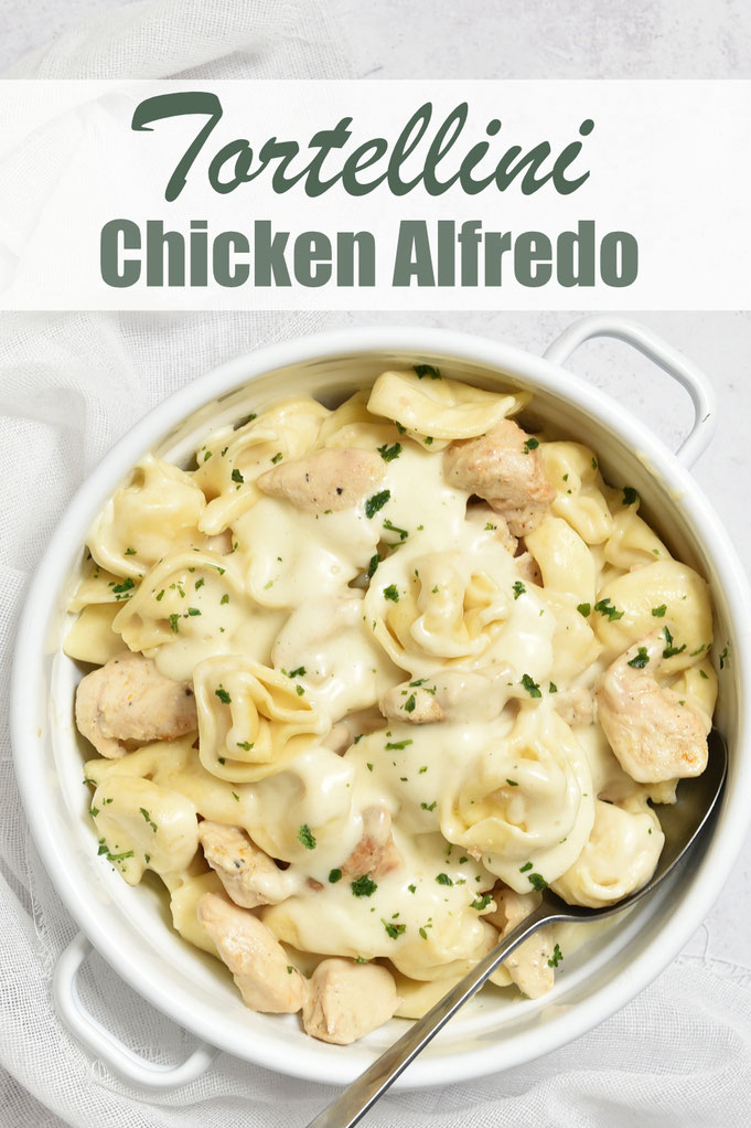 Tortellini Chicken Alfredo, neues Lieblingsessen der Kinder, Soße ruck zuck im Thermomix gemacht, die Tortellini auf dem Herd gekocht und das Hähnchen bzw. Tofu im Airfryer, wahlweise Pfanne, einfach und lecker, unkompliziert, Teenager Essen