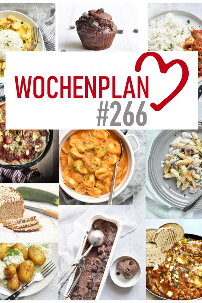 Was soll es die Woche bloß zu essen geben? Leckeres Gemüse, Pasta, Pizza oder lieber ein Curry oder Reisgericht? Hier kommt Wochenplan 266 für den Thermomix, Airfryer, Mittagessen, Abendessen, Rezepte