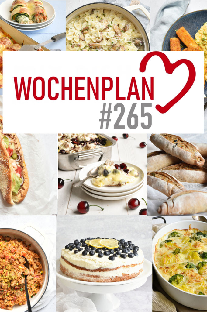Was soll es die Woche bloß zu essen geben? Leckeres Gemüse, Pasta, Pizza oder lieber ein Curry oder Reisgericht? Hier kommt Wochenplan 265 für den Thermomix, Airfryer, Mittagessen, Abendessen, Rezepte