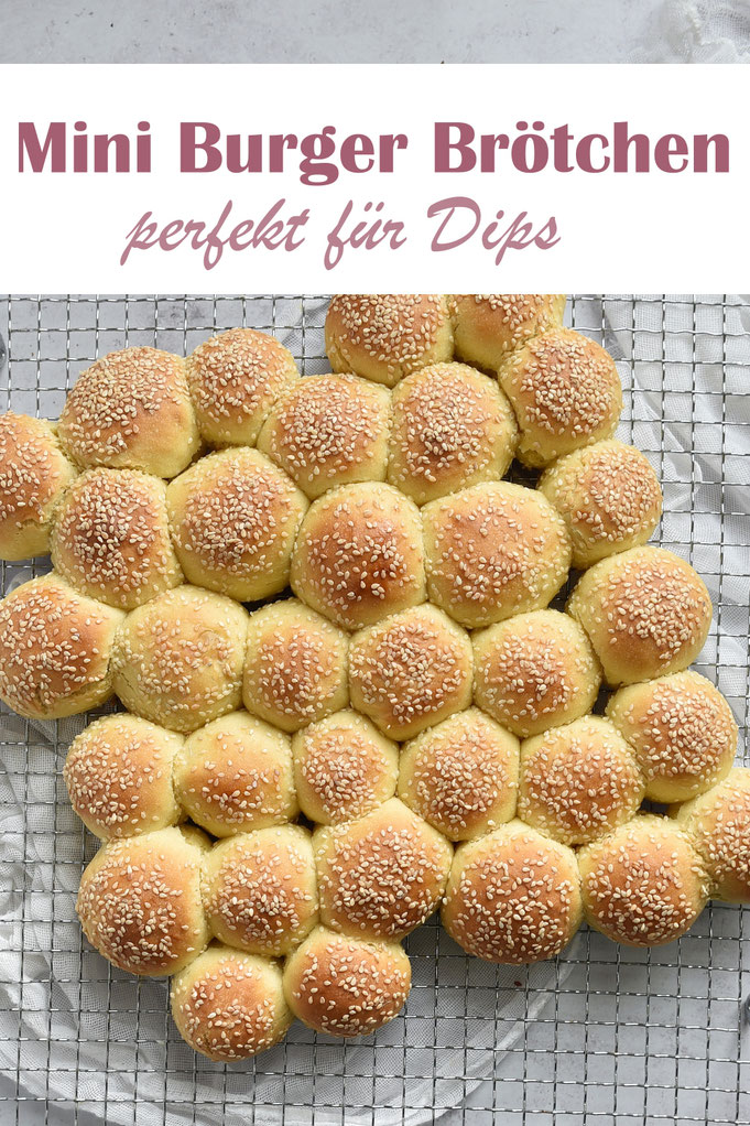 Mini Burger Brötchen perfekt zu Dips, als Abreißbrötchen, einfach und lecker, Buffet, zum Grillen, Thermomix, vegan möglich