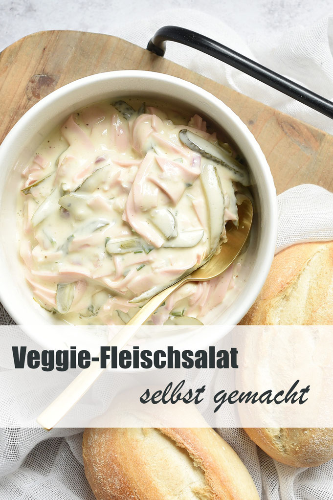 Veggie Fleischsalat selbst gemacht mit einfache Zutaten, perfekt für dein nächstes Frühstück, Brunch, Geburtstagsfrühstück, Osterbrunch, vegetarisch, vegan machbar, Thermomix, Brotaufstrich