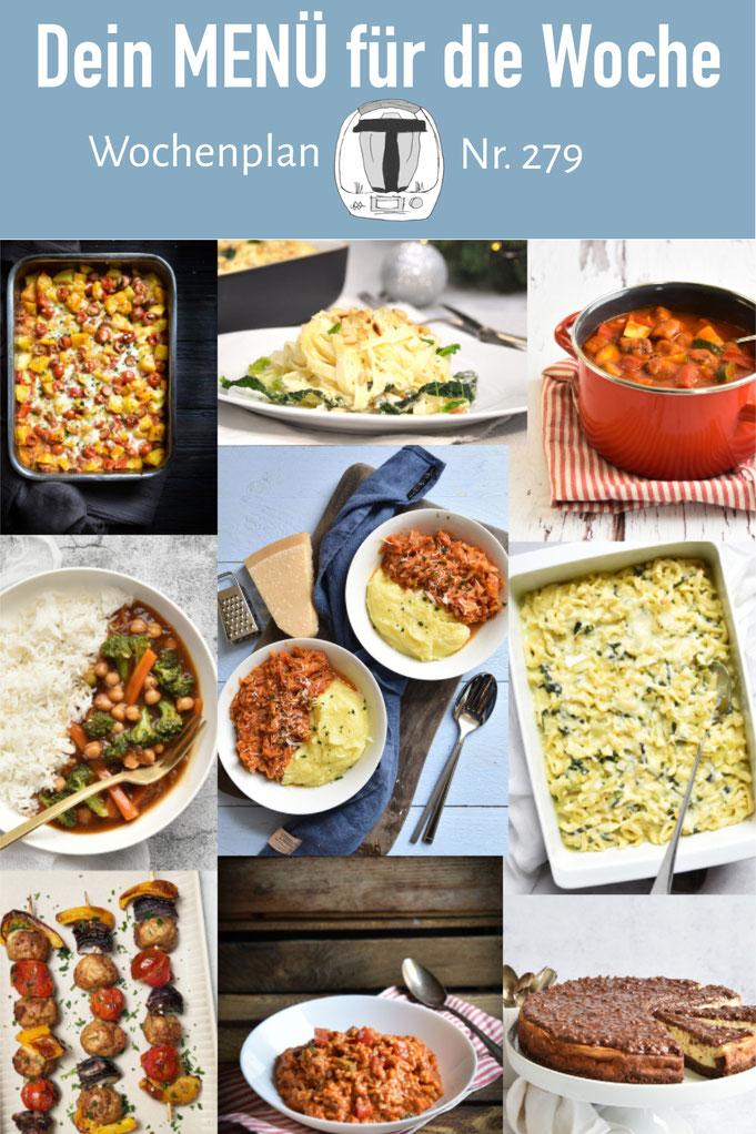 Leckere Rezepte für die ganze Familie, Mittagessen voraus geplant, Wochenplan mit Rezepte, Kuchen Rezepte, Dessert Rezepte, Thermomix, Airfryer Nummer 279